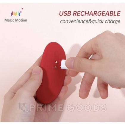 Вибратор Magic Motion NYX, красный от sex shop primegoods фото 11