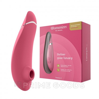 Бесконтактный клиторальный стимулятор Womanizer Premium 2 розовый от sex shop primegoods