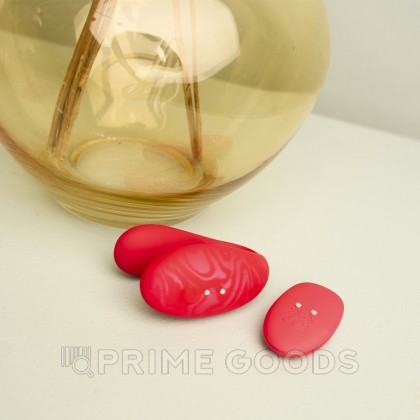 Вибратор для пар TWIN+ с управлением через приложение от Amovibe красный от sex shop primegoods фото 5