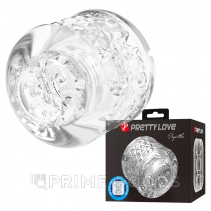 Мастурбатор с текстурированным каналом Crystle прозрачный от sex shop primegoods