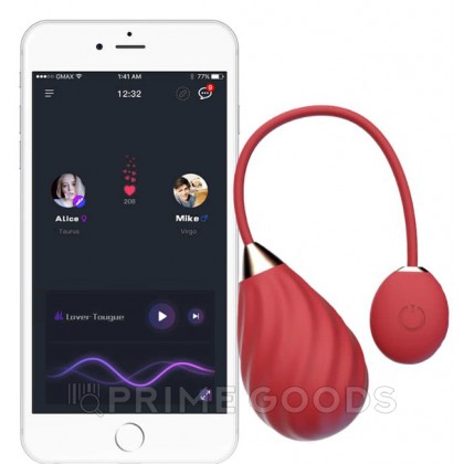Виброяйцо Magic Motion Sundae App, красное от sex shop primegoods фото 5