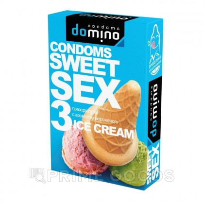 Презервативы DOMINO SWEET SEX ICE CREAM 3 штуки (оральные) от sex shop primegoods фото 4