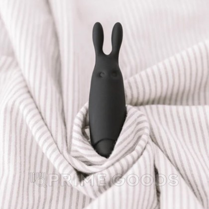 Карманный вибратор-кролик Rabbit Adrien Lastic черный от sex shop primegoods фото 7