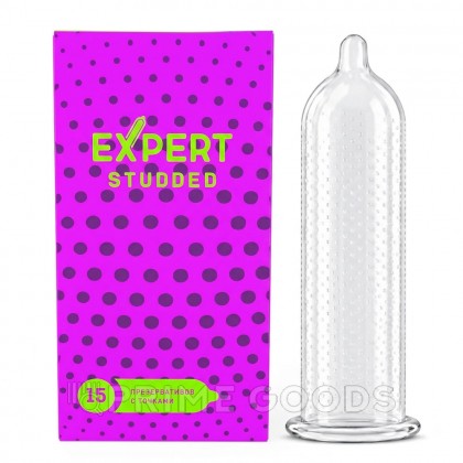 Презервативы EXPERT Studded, облегающие, точечные, 15 шт от sex shop primegoods