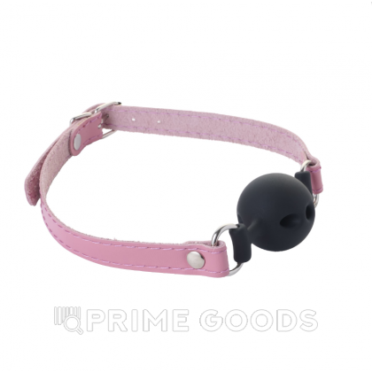 Кляп 3.8 см с розовыми ремнями от sex shop primegoods