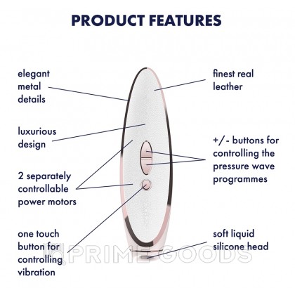 Вакуумно-волновой стимулятор с вибрацией Satisfyer Prêt-à-porter от sex shop primegoods фото 2
