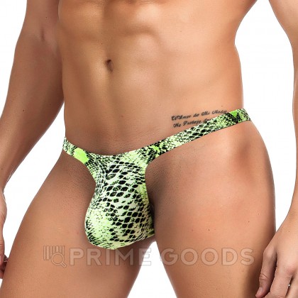 Мужские стринги Snakeskin (XL) от sex shop primegoods фото 3