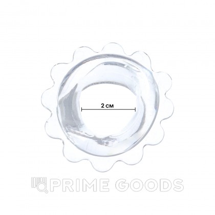 Эрекционное кольцо с рельефом прозрачное Оки Чпоки, D 2 см от sex shop primegoods фото 2