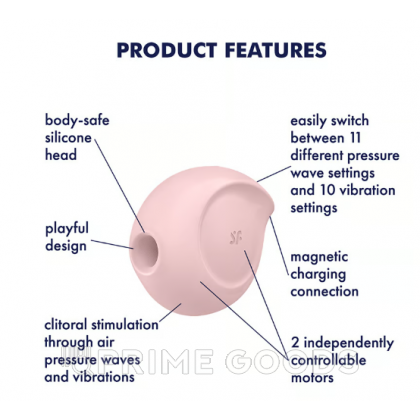 Вакуумно-волновой стимулятор Satisfyer Sugar Rush розовый от sex shop primegoods фото 6