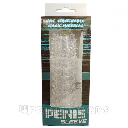 Насадка для пениса с мягкими усиками, прозрачная от sex shop primegoods