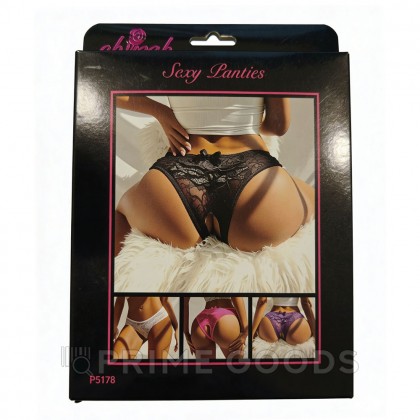 Кружевные трусики с доступом, белые, XS-S от sex shop primegoods фото 2