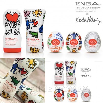 Мастурбатор SOFT CASE CUP TENGA & Keith Haring от sex shop primegoods фото 3
