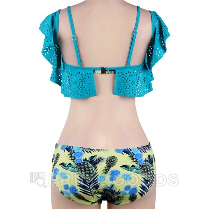 Купальник с воланами Pineapple Print Green (M) от sex shop primegoods фото 5