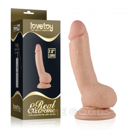 Реалистичный фаллоимитатор Lovetoy (18×3,5 см) от sex shop primegoods фото 2