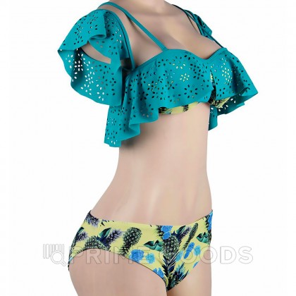 Купальник с воланами Pineapple Print Green (M) от sex shop primegoods фото 4