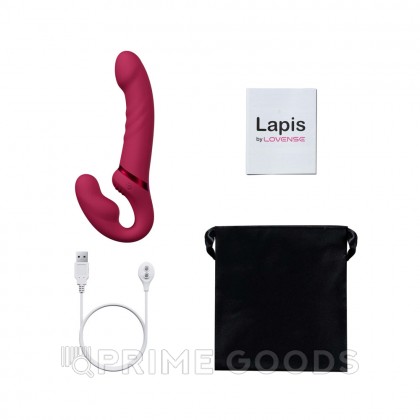 Страпон Lovense Lapis двусторонний, гибкий c вибрацией  от sex shop primegoods фото 6