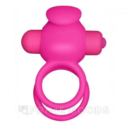 Эрекционное виброкольцо Power DUO clit cockring (розовый) от sex shop primegoods фото 8