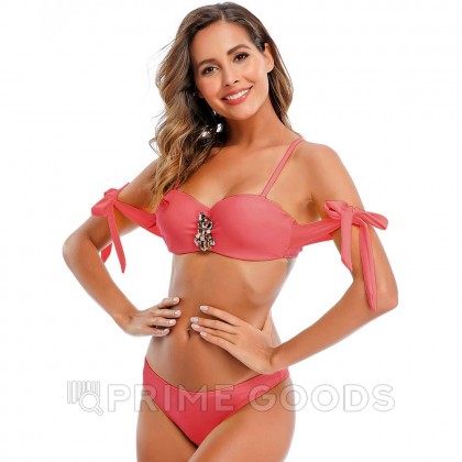 Купальник с завязками Rhinestone Pink (M) от sex shop primegoods фото 4