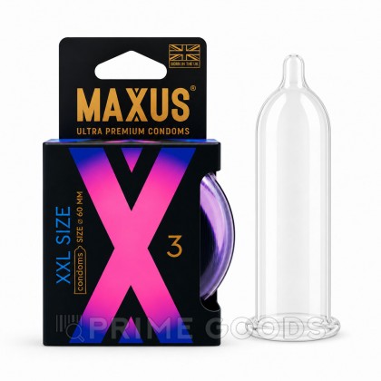 Презервативы MAXUS X-Edition XXL, гладкие, увеличенного размера, 3 шт от sex shop primegoods