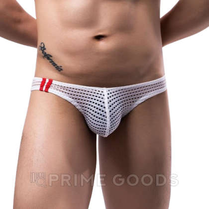 Мужские трусы из дышащей сетки белые (M) от sex shop primegoods