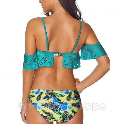 Купальник с воланами Pineapple Print Green (M) от sex shop primegoods фото 2