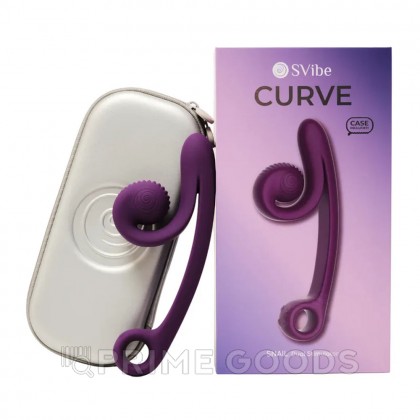 Вибратор для двойной стимуляции SVibe Snail CURVE фиолетовый от sex shop primegoods фото 3