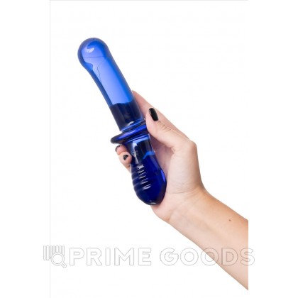 Стеклянный фаллоимитатор Satisfyer Double Crystal (20×5,5 см) синий от sex shop primegoods фото 10