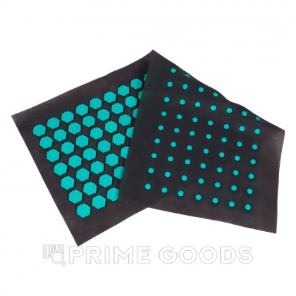 Ипликатор-коврик, тёмно-серый и бирюзовый, 28 × 64 см от sex shop primegoods