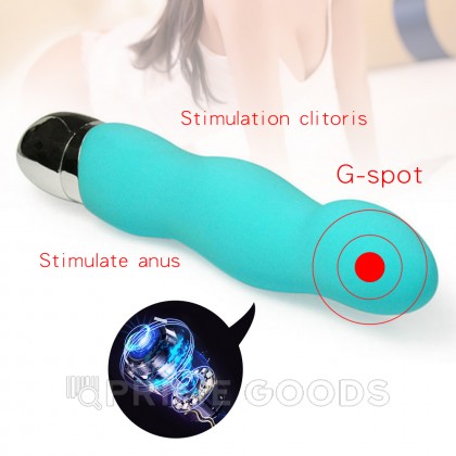 Вибратор Rolly голубой от sex shop primegoods фото 4