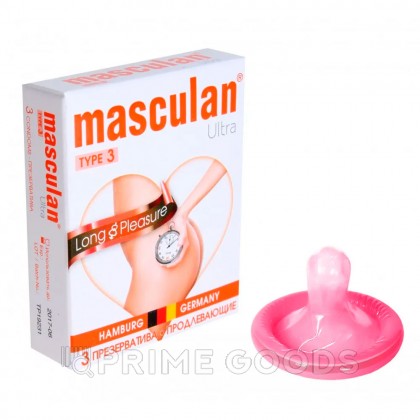 Презервативы MASCULAN 3 ULTRA продлевающий эффект, 3 шт от sex shop primegoods