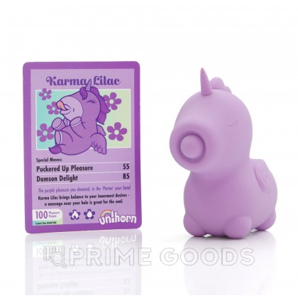 Вибромассажер Unihorn - Karma Lilac с функцией пульсации от sex shop primegoods фото 4