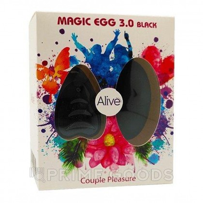 Виброяйцо Alive Magic Egg с пультом ДУ, черный  от sex shop primegoods фото 3