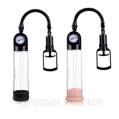 Вакуумная помпа с манометром + вагина (эрекционное кольцо в подарок) от sex shop primegoods фото 4