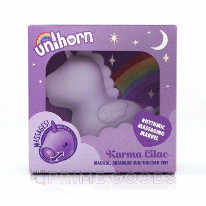 Вибромассажер Unihorn - Karma Lilac с функцией пульсации от sex shop primegoods фото 6