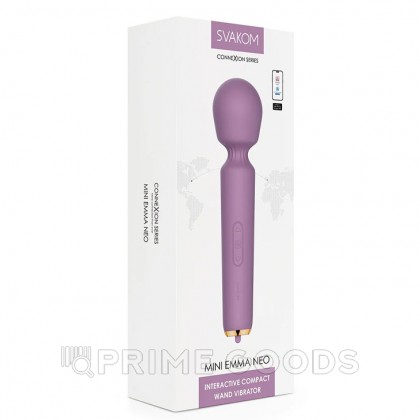 Интерактивный мини Wand вибратор Emma Neo розовый от SVAKOM от sex shop primegoods фото 5