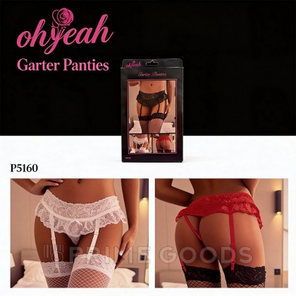 Пояс для чулок кружевной Black Sexy Bow (M-L) от sex shop primegoods фото 3