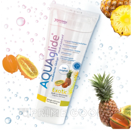 Смазка JoyDivision AQUAglide со вкусом экзотических фруктов, 100 мл от sex shop primegoods фото 2