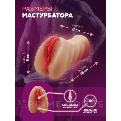 Мастурбатор реалистичный Hot vagina (светлый) от sex shop primegoods фото 5