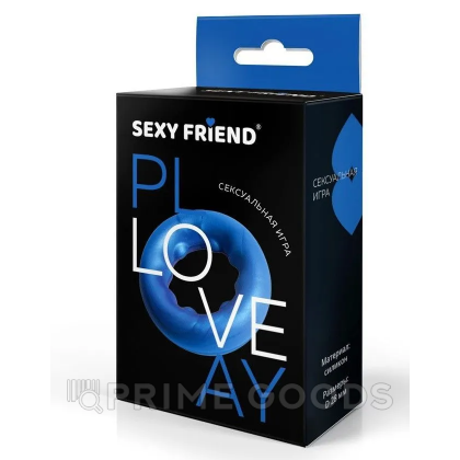 Эрекционное кольцо Love play от Sexy friend, синее, 28 мм  от sex shop primegoods фото 5