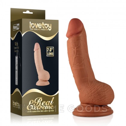 Реалистичный фаллоимитатор Lovetoy (18×3,5 см) от sex shop primegoods фото 3