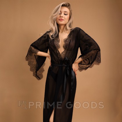 Элегантный пеньюар с отделкой кружевом (Muse) (XXL/XXXL) от sex shop primegoods фото 4