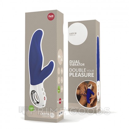 Вибратор-кролик LADY BI от Fun factory (ультрамарин) от sex shop primegoods фото 6