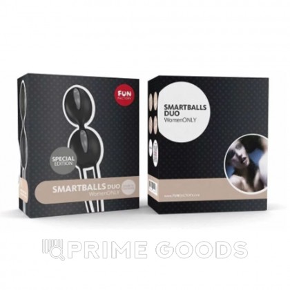 Вагинальные шарики Fun factory SMARTBALLS DUO, черно-серые от sex shop primegoods фото 4
