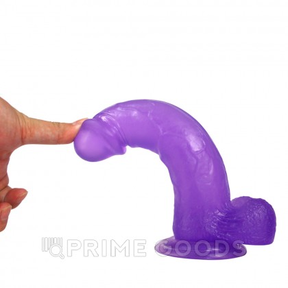 Полупрозрачный фаллоимитатор - medium purple (20*4.1 см.) от sex shop primegoods фото 5