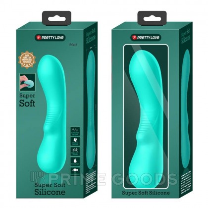 Вибратор Matt Super Soft (19 см) бирюзовый от sex shop primegoods фото 13