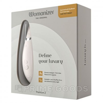 Бесконтактный клиторальный стимулятор Womanizer Premium 2 серый от sex shop primegoods фото 5