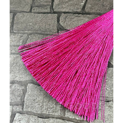 Зажимы на соски «прищепки» с кисточками из шелка розовые от sex shop primegoods фото 3