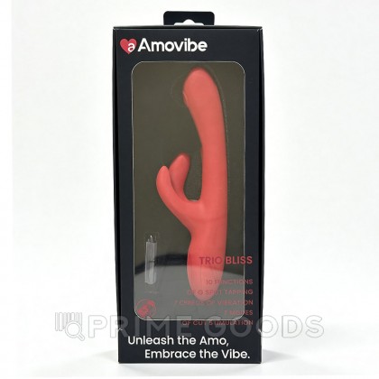 Инновационный вибратор кролик Trio Bliss от Amovibe от sex shop primegoods фото 2