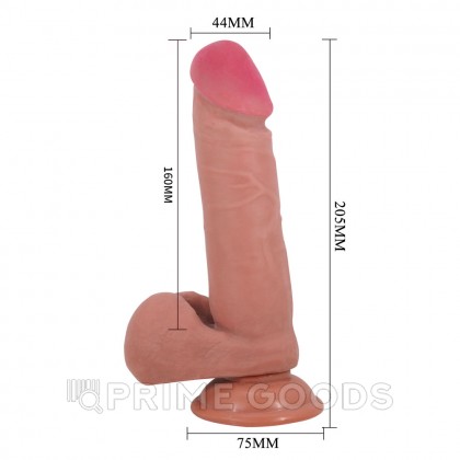 Реалистичный фаллоимитатор Sliding Skin (20,5×4,4 см) от sex shop primegoods фото 3