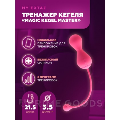 Тренажер Кегеля розовый MAGIC KEGEL MASTER 2 от sex shop primegoods фото 13